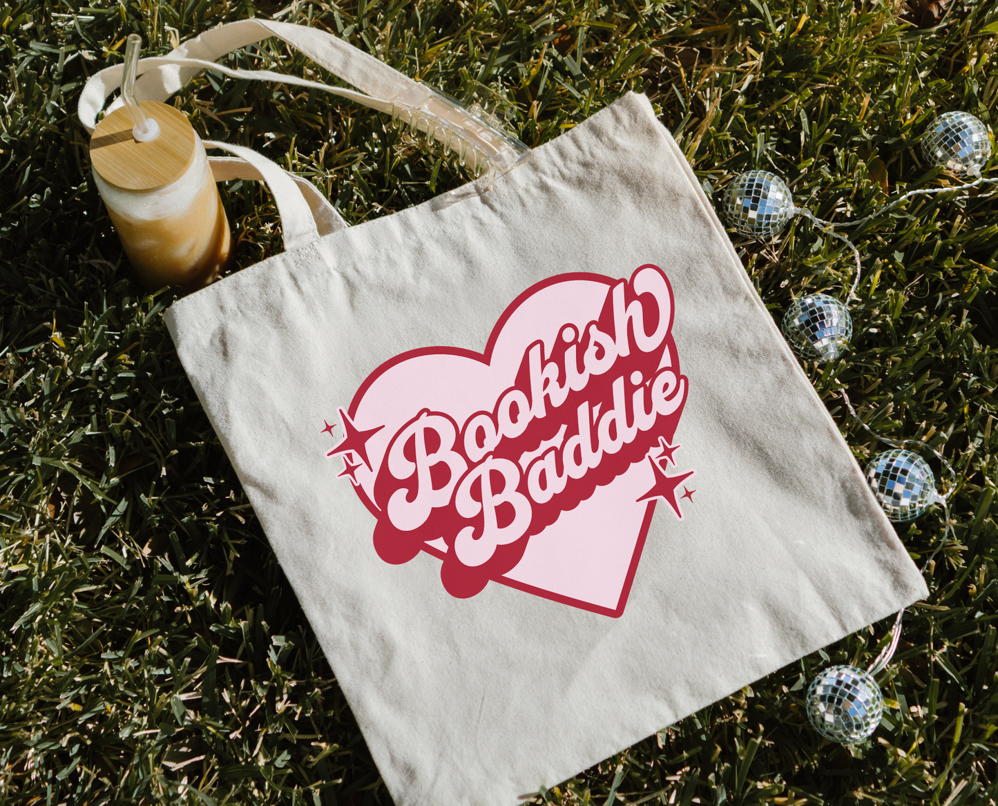 Bookish Baddie Canvas Tote Bag