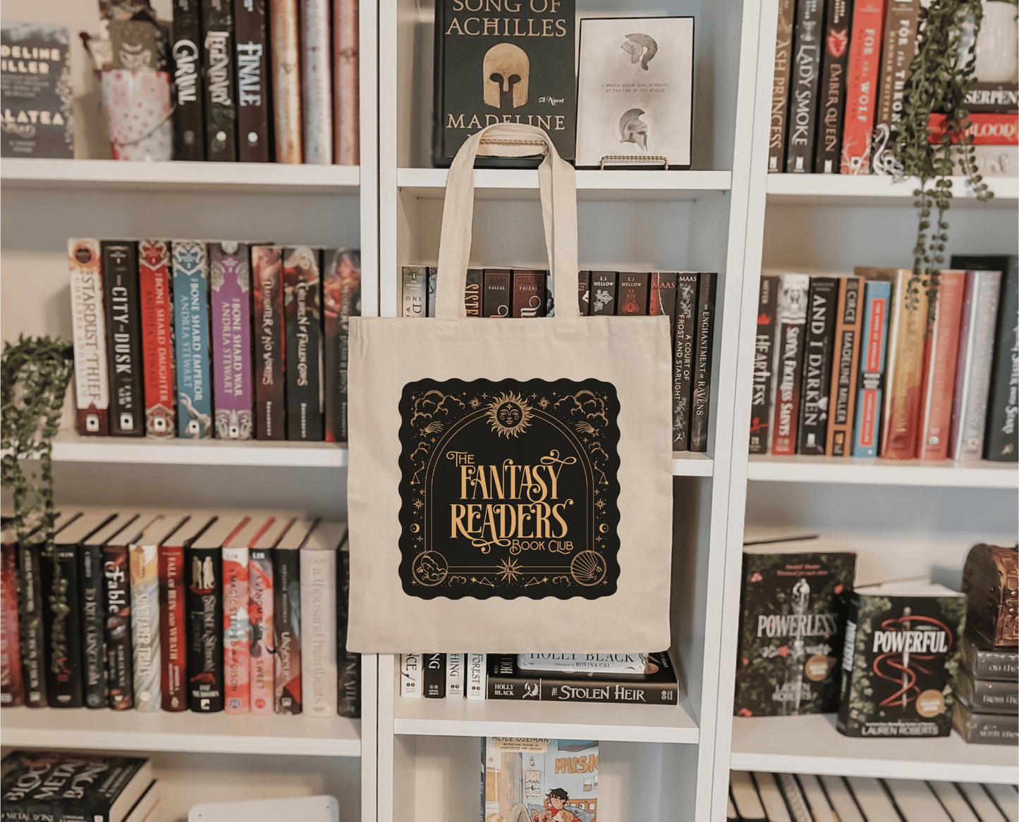 Fantasy Reader Book Club Canvas Tote Bag