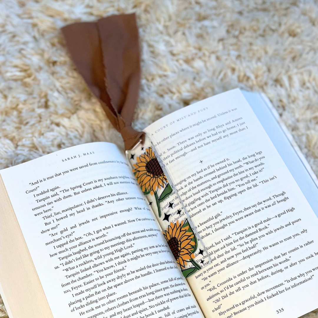 Sunny Reads Acrylic Bookmark
