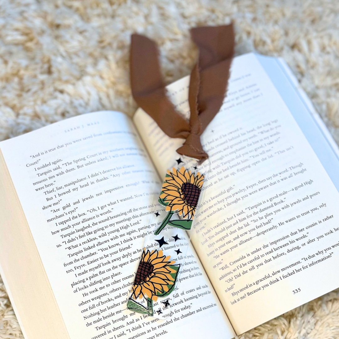Sunny Reads Acrylic Bookmark