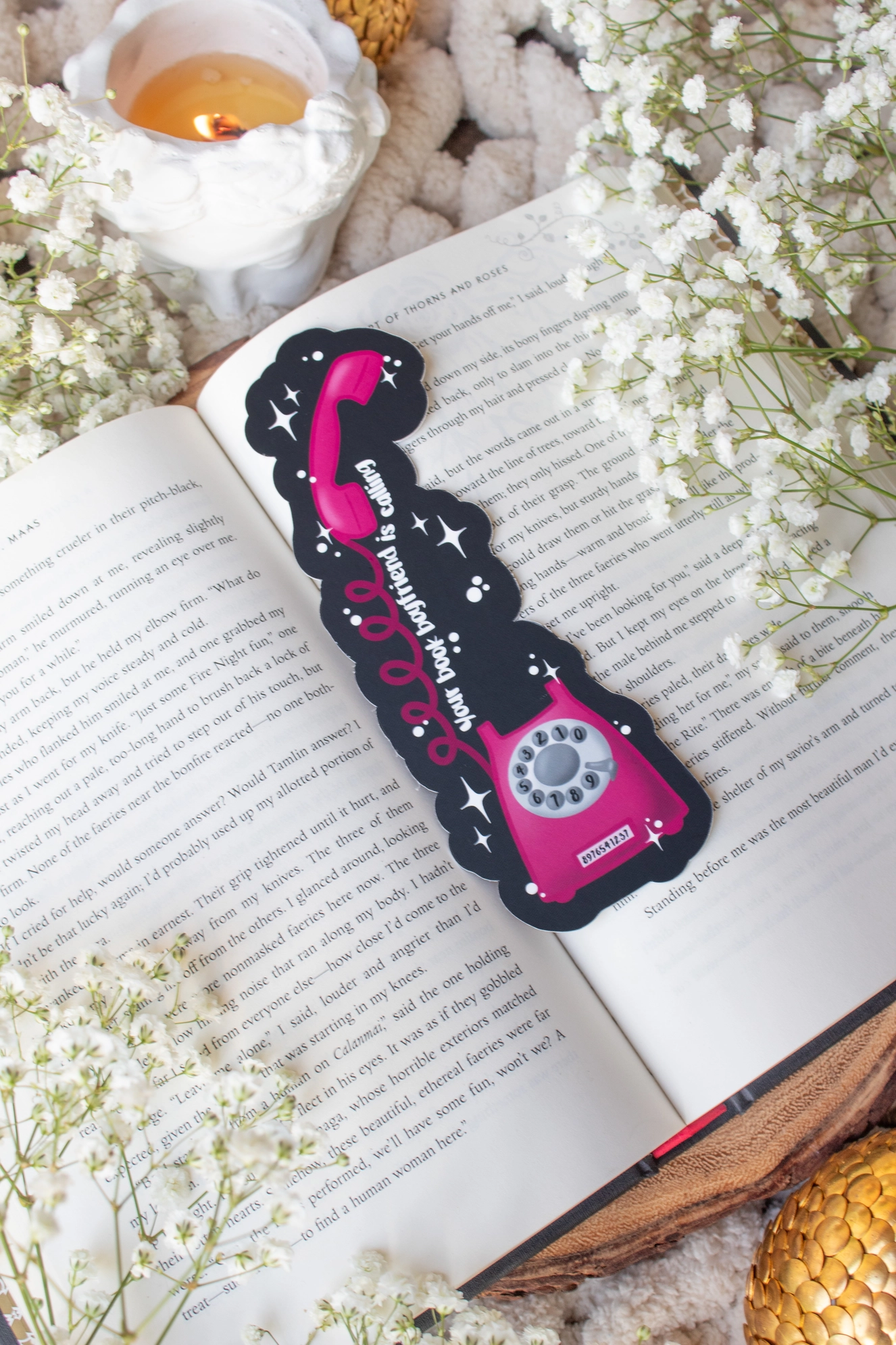 Book Boyfriend Calling Bookmark