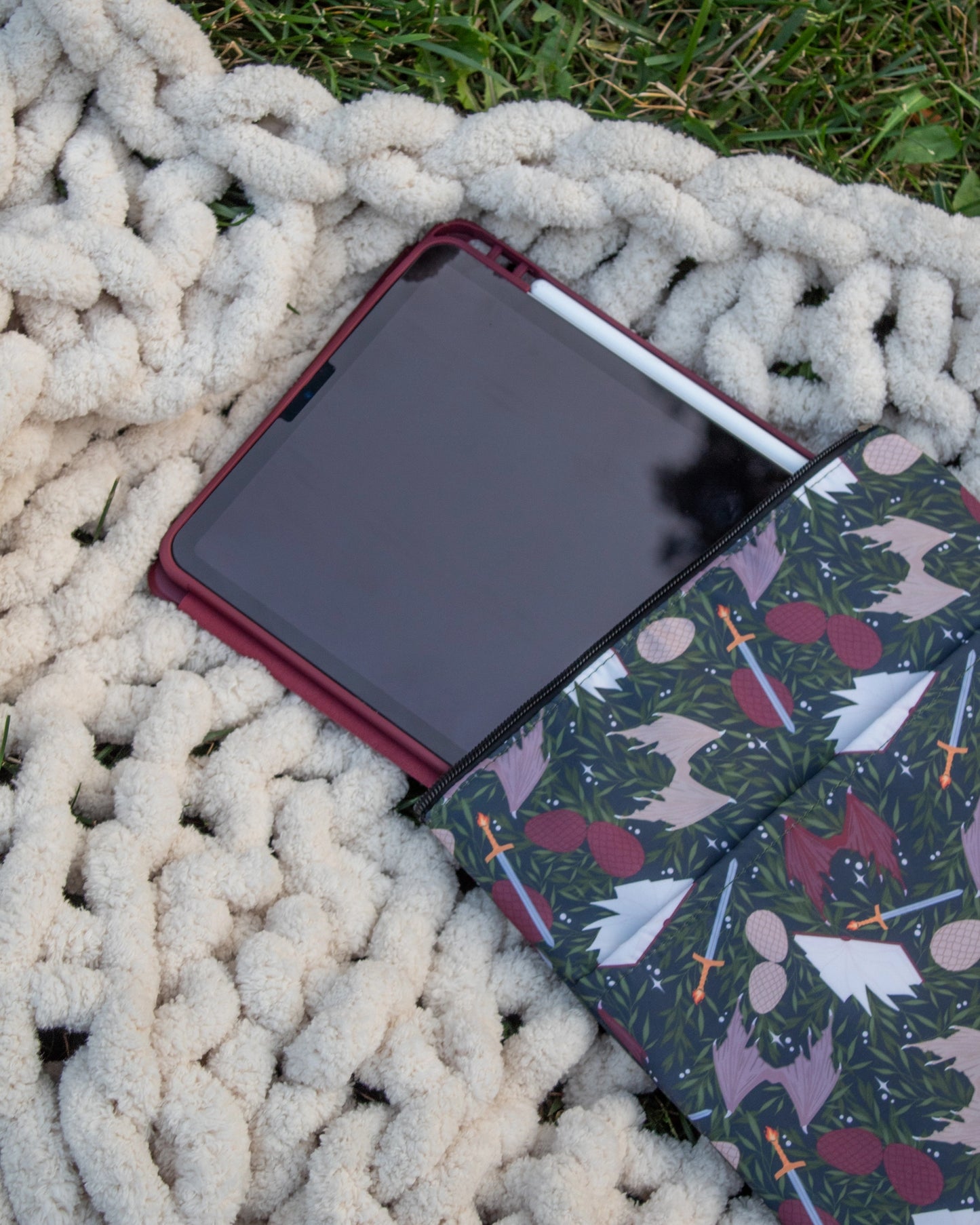 Book & Tablet Sleeve in Dragon's Den