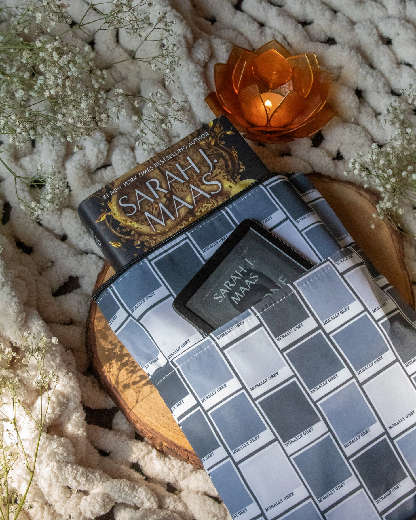 Book & Tablet Sleeve in Morally Grey