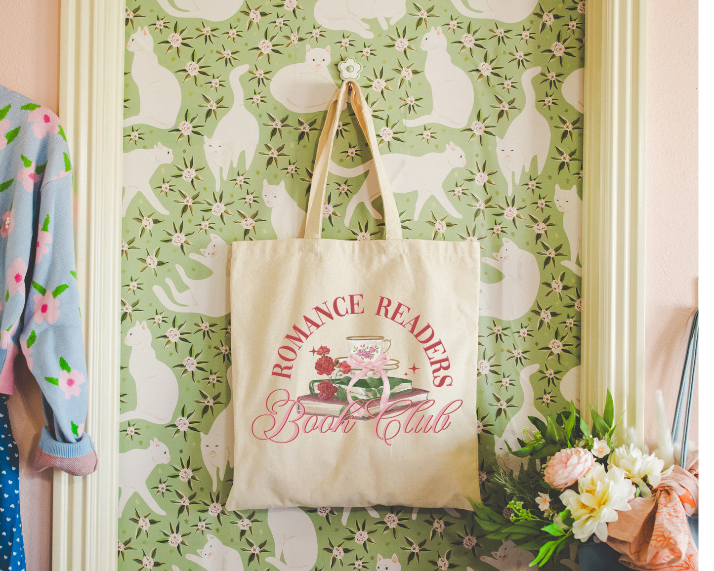 Romance Reader Book Club Canvas Tote Bag