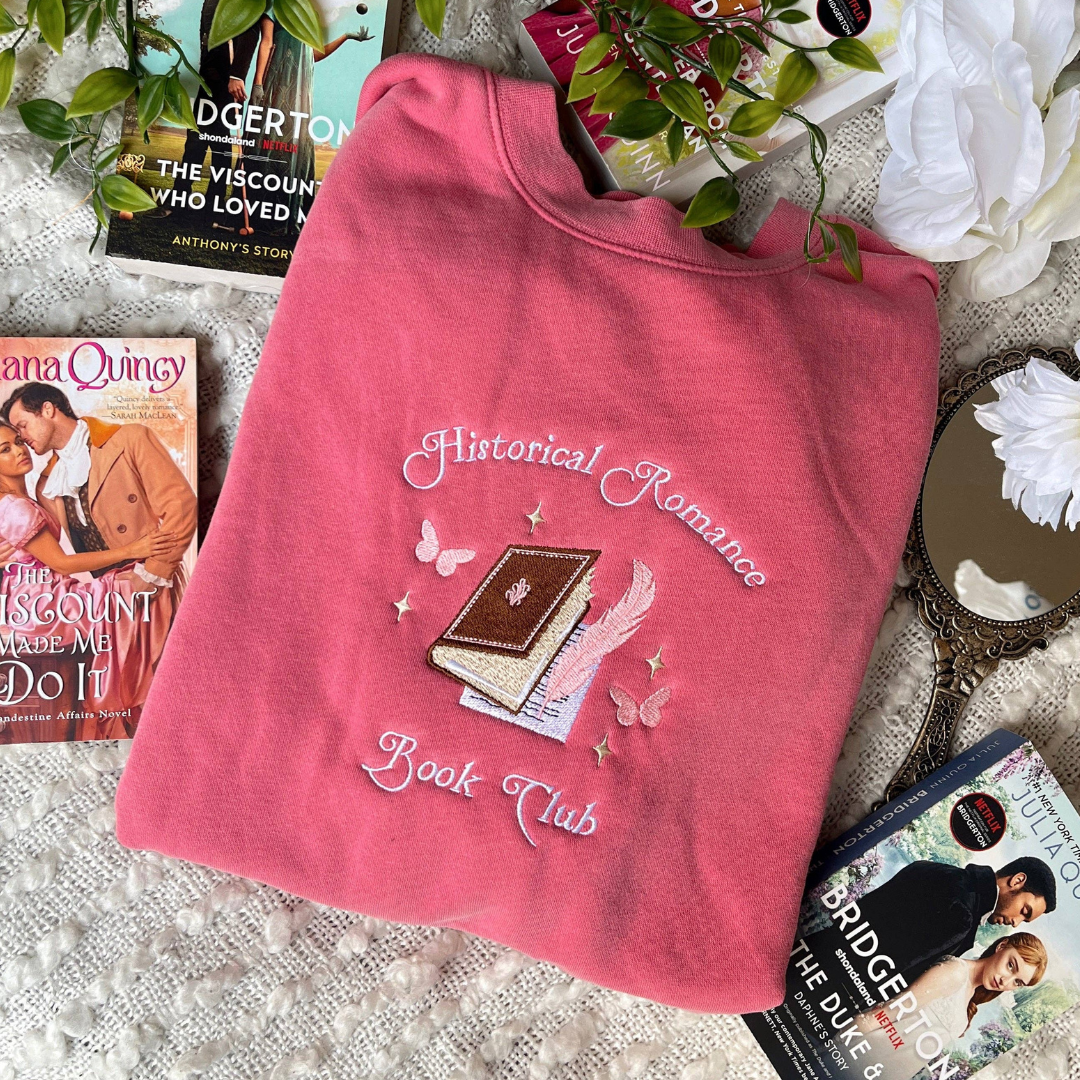 Historical Romance Book Club Embroidered Sweatshirt