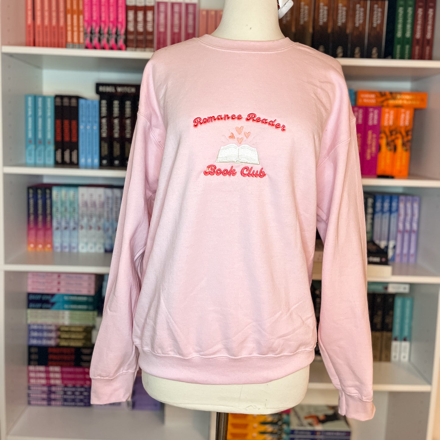Romance Reader Book Club Embroidered Sweatshirt