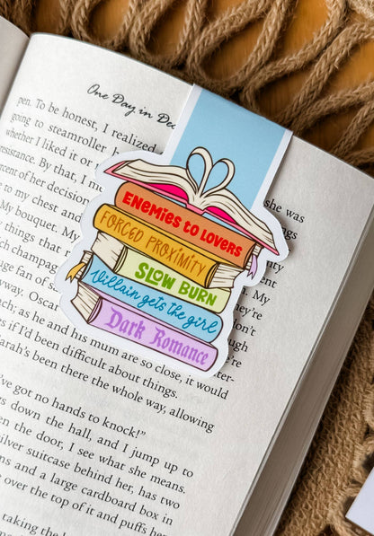 Romance Book Trope Magnetic Bookmark