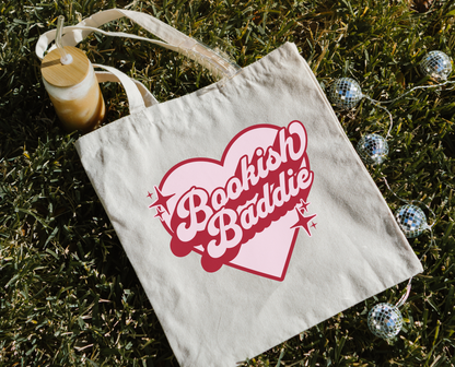 Bookish Baddie Canvas Tote Bag