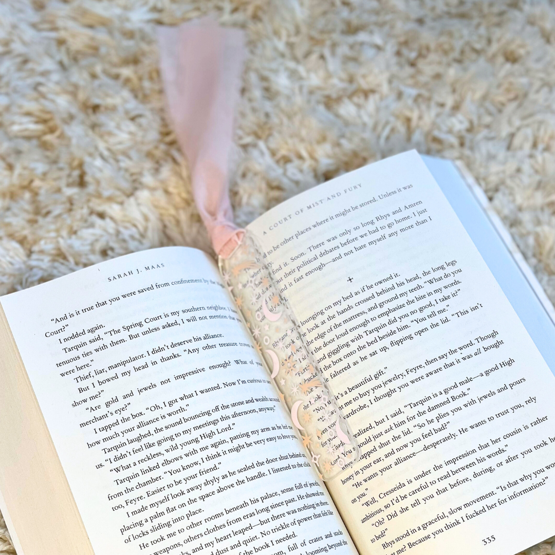 Celestial Moon Acrylic Bookmark