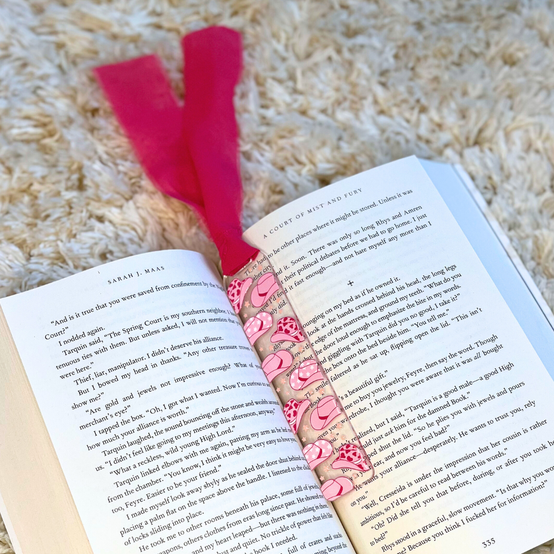 Cowgirl Acrylic Bookmark