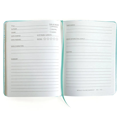 Well Read Reading Journal in Blue