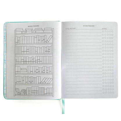 Well Read Reading Journal in Blue
