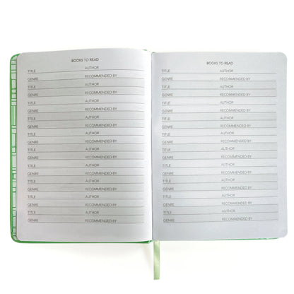 Well Read Reading Journal in Green