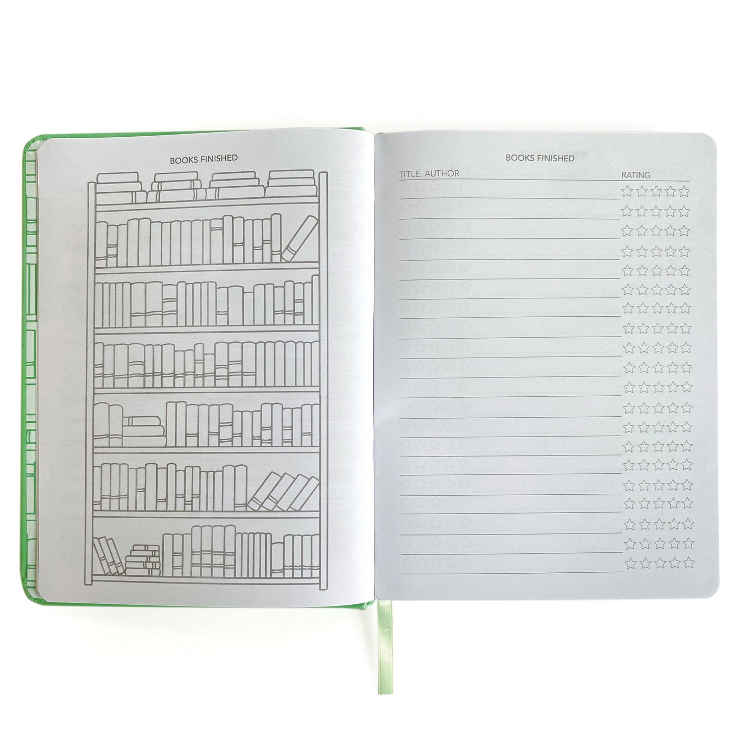 Well Read Reading Journal in Green