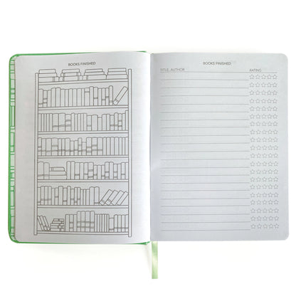 Well Read Reading Journal in Green