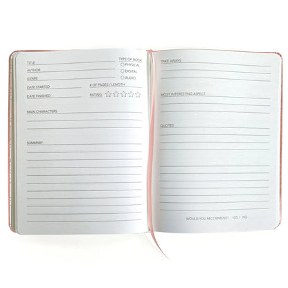 Well Read Reading Journal in Pink