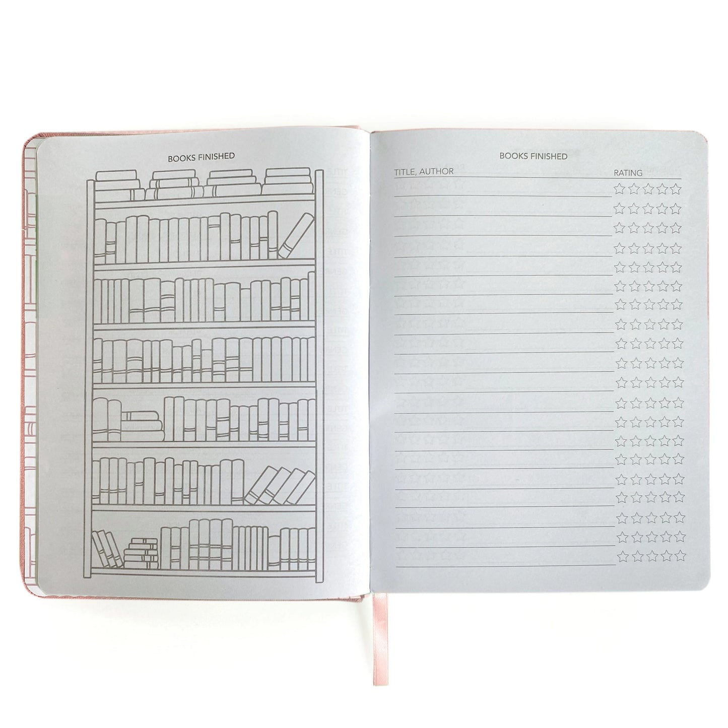 Well Read Reading Journal in Pink