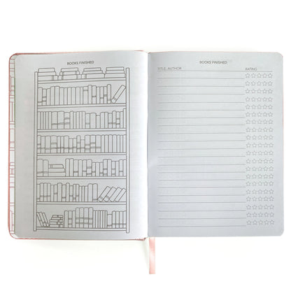 Well Read Reading Journal in Pink