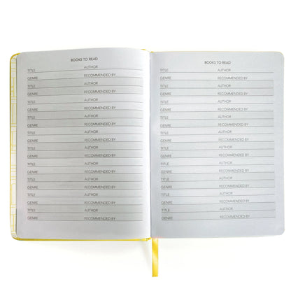 Well Read Reading Journal in Yellow
