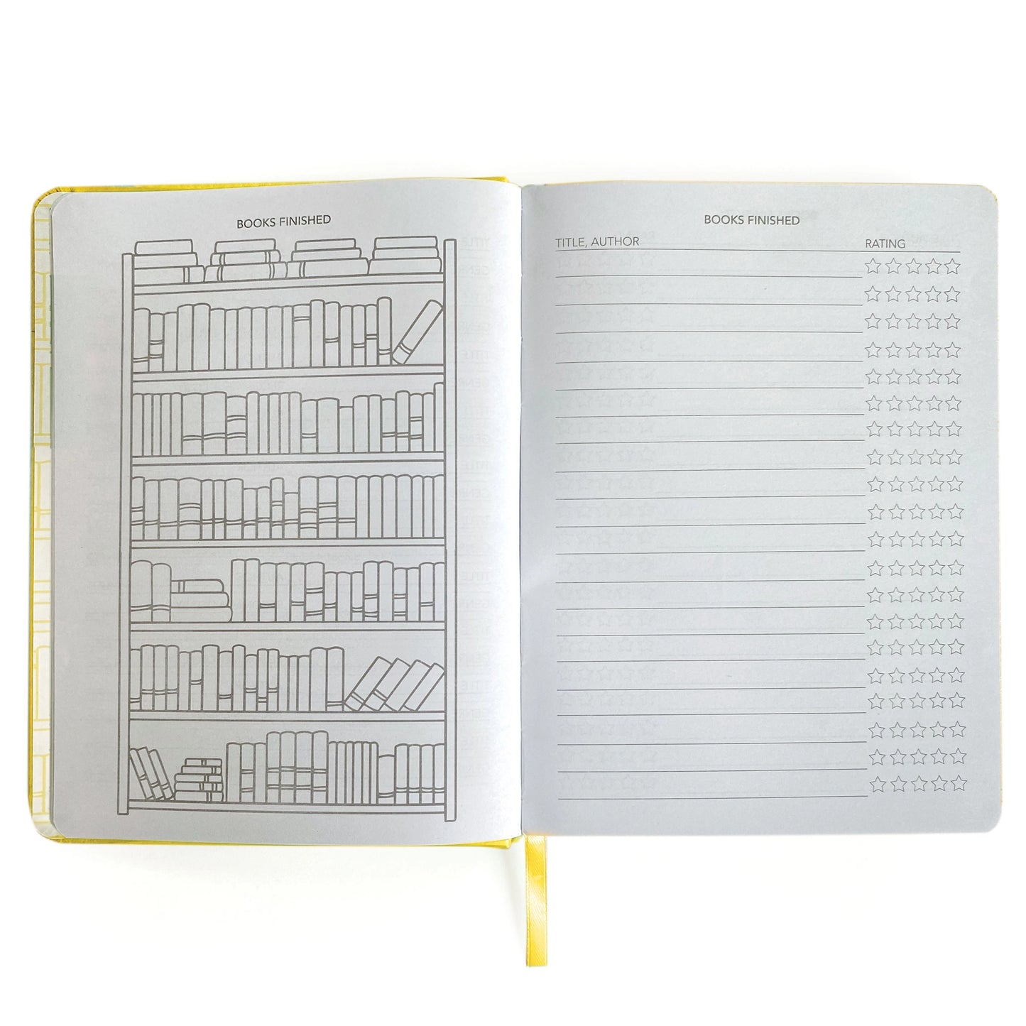 Well Read Reading Journal in Yellow