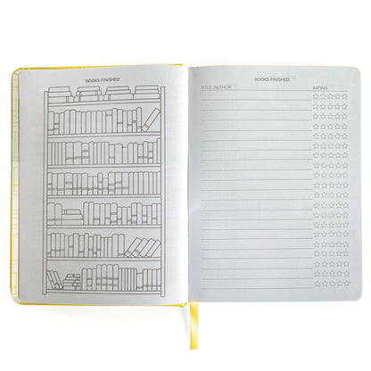 Well Read Reading Journal in Yellow