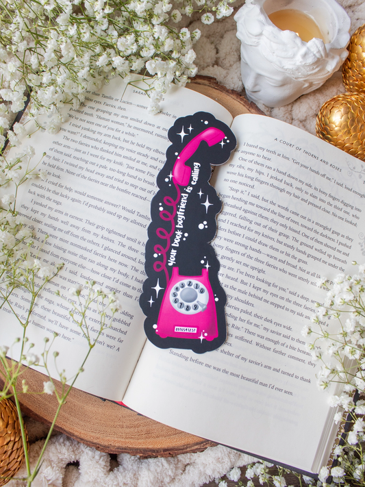 Book Boyfriend Calling Bookmark