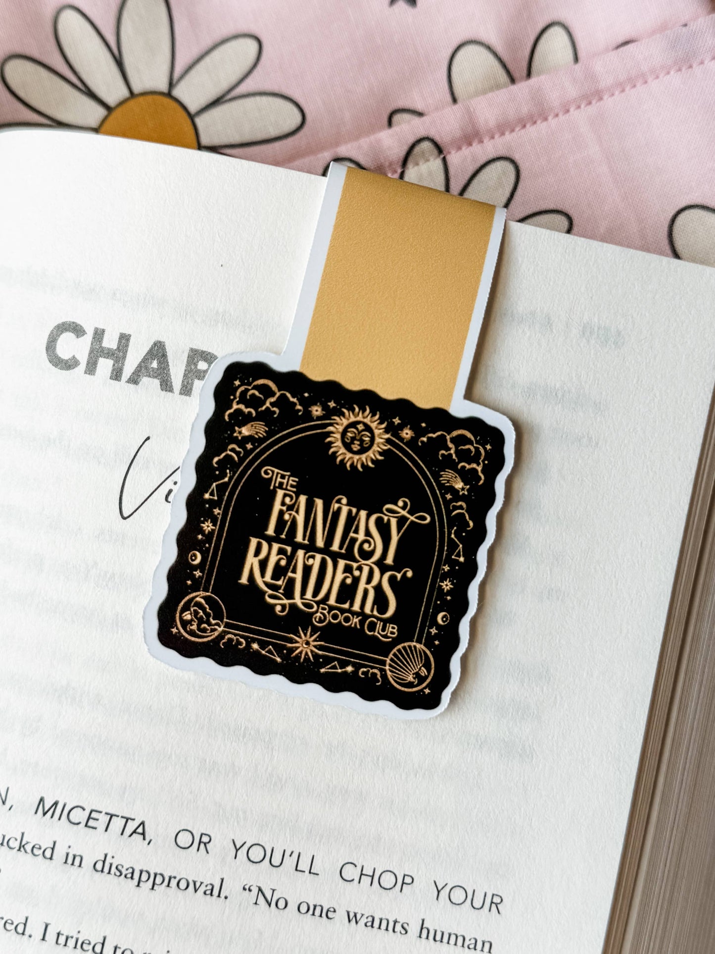 Fantasy Reader's Books Club Magnetic Bookmark