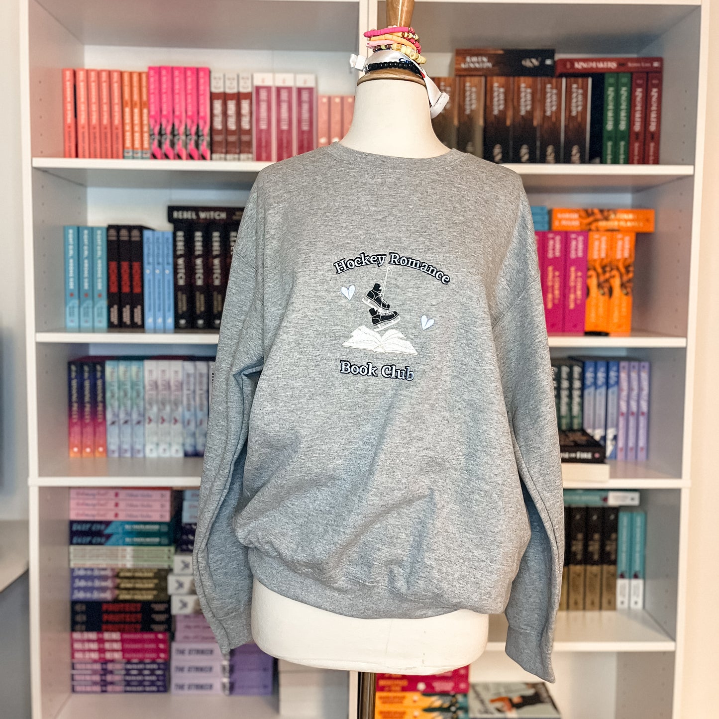 Hockey Romance Book Club Embroidered Sweatshirt