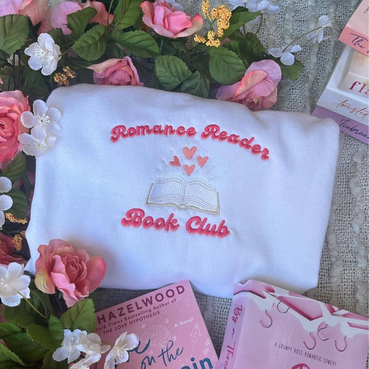 Romance Reader Book Club Embroidered Sweatshirt